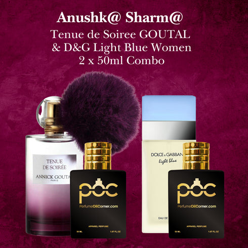 Anushk@ Sharm@ - Tenue de Soiree Goutal & Light blue Women 50ml Combo